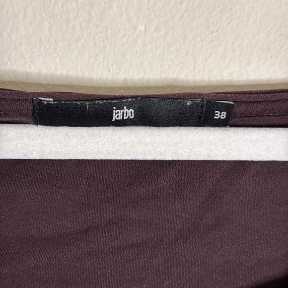 Jarbo Pima Cotton Long Sleeve Tee Size Medium Wine Purple - Picture 2 of 5